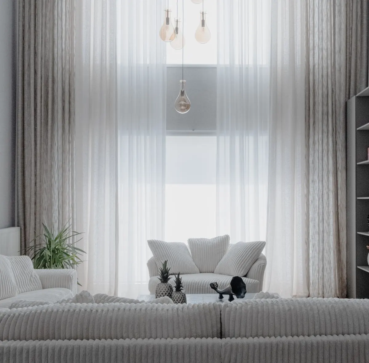 A bright, freshly serviced modern living room